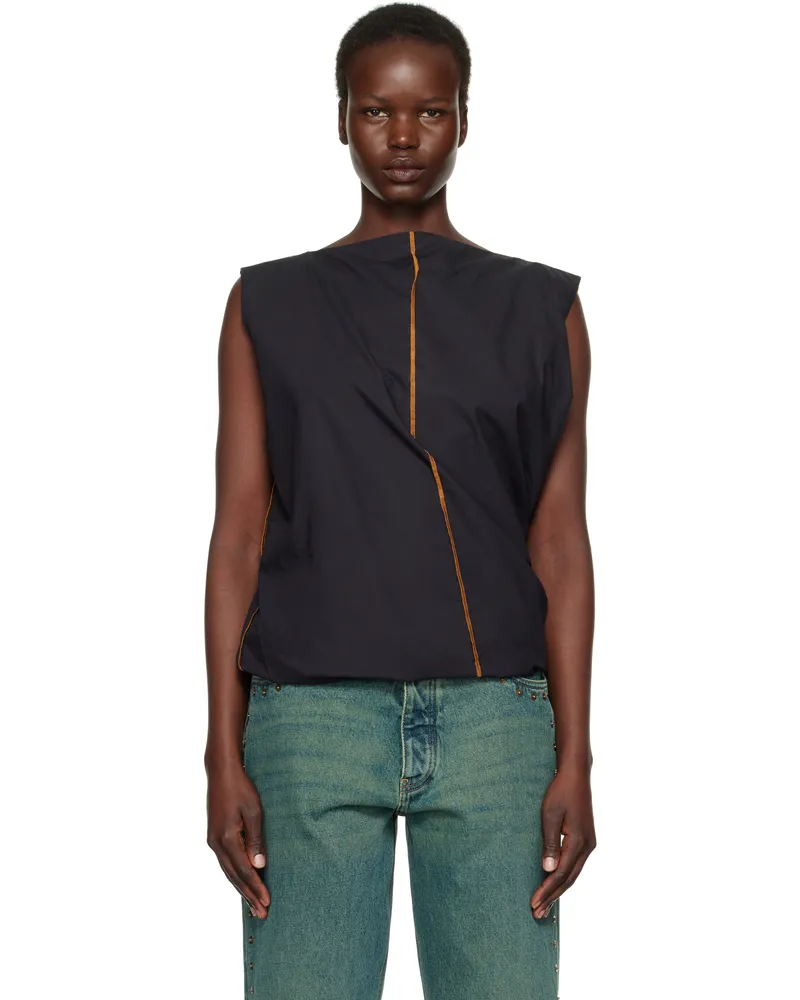 Baserange Black Turn Blouse Black