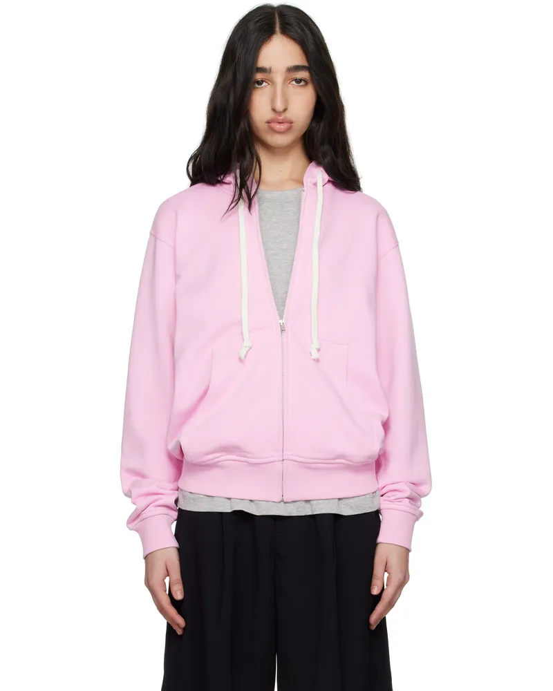 Comme des Garçons Pink Zip Hoodie 3
