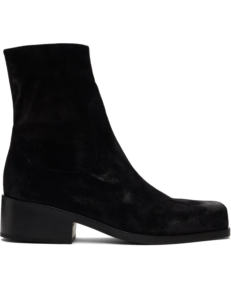 Marsèll Black Cassello Ankle Boots Black