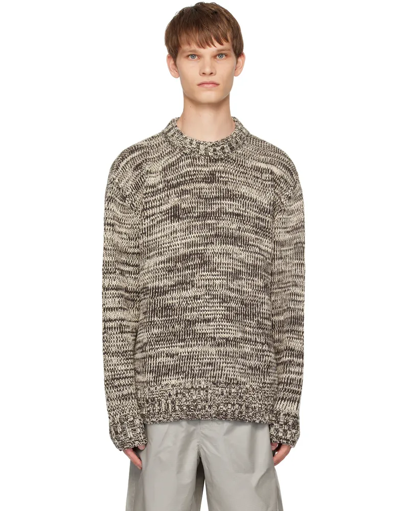 Norse Projects Brown & Off-White Rasmus Sweater Espresso