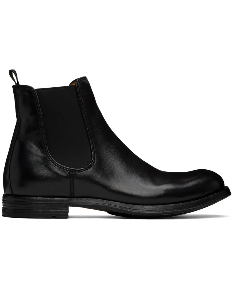 Officine Creative Italia Black Balance 008 Chelsea Boots Bufalo