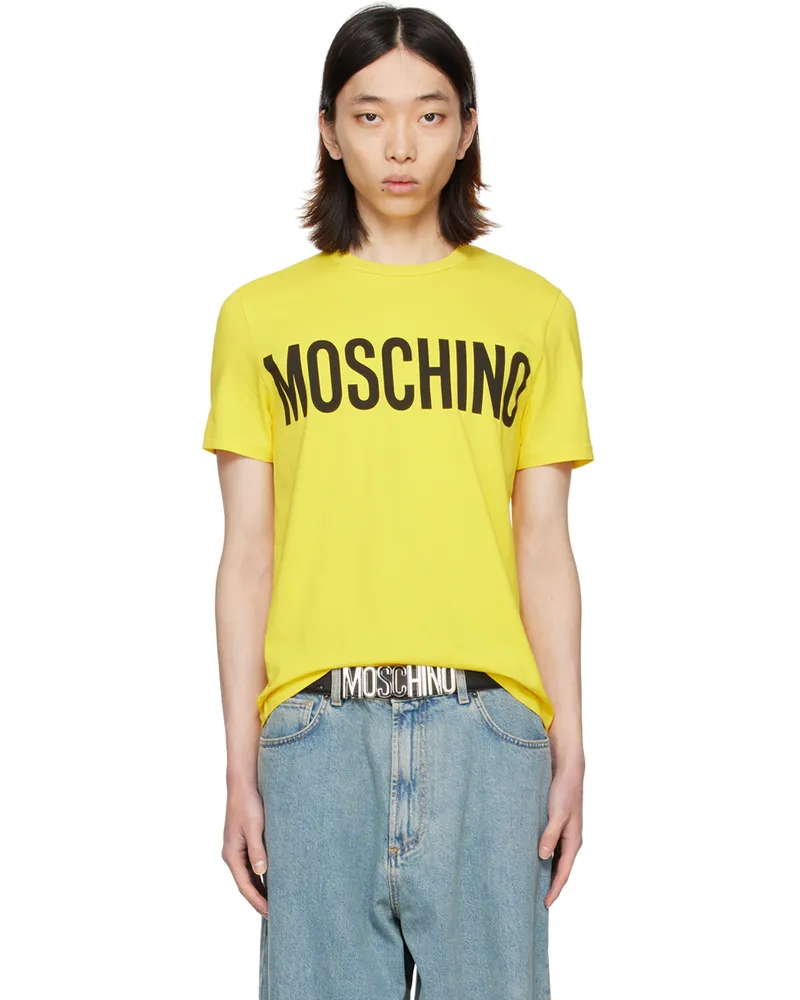 Moschino Yellow Printed T-Shirt A1027