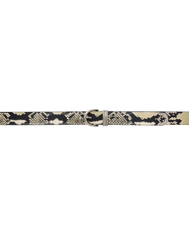 KHAITE Beige & Black Bambi Belt 121