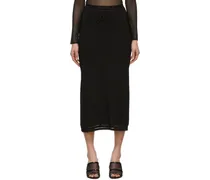 Black Lace Midi Skirt