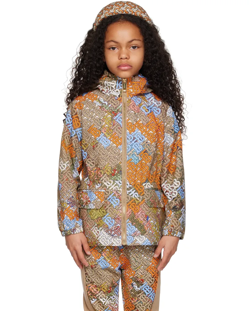 Burberry Kids Beige Monogram Jacket Archive