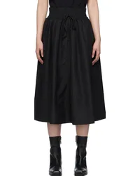 Soulland Black Meir Midi Skirt Black