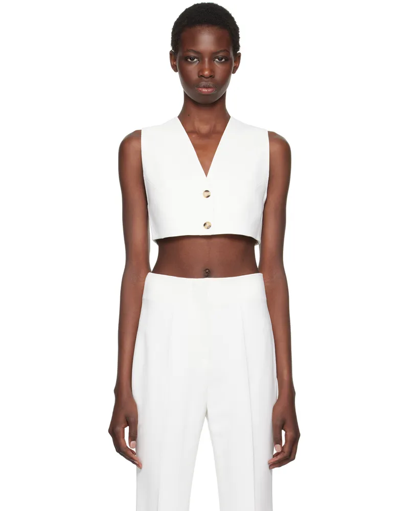 Nanushka Off-White Suree Vest Off