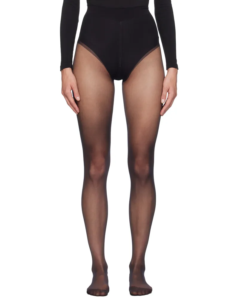 Wolford Black Pure 10 Tights 7005