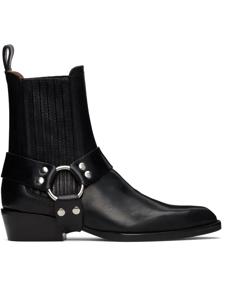 Paris Texas Black Helena Ankle Boots Black