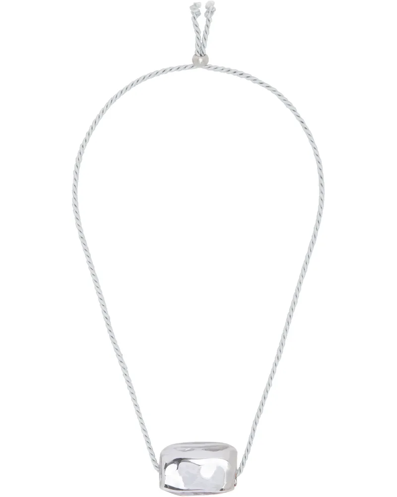 GIMAGUAS Silver & Purple Gennaro Pepe Ciller Edition Cube Necklace Lilac