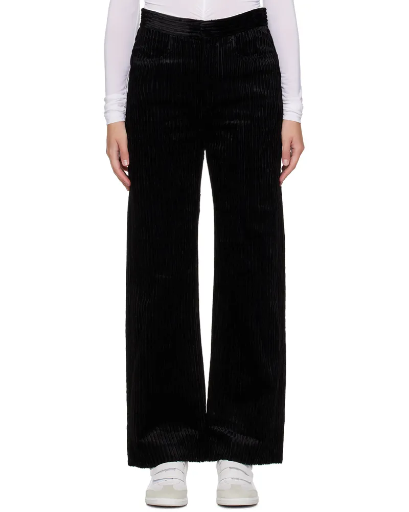 Isabel Marant Black Daryl Trousers 01bk