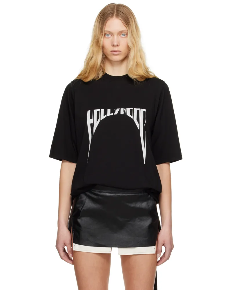 DRKSHDW by Rick Owens Black Hollywood Jumbo SS T-shirt 0911