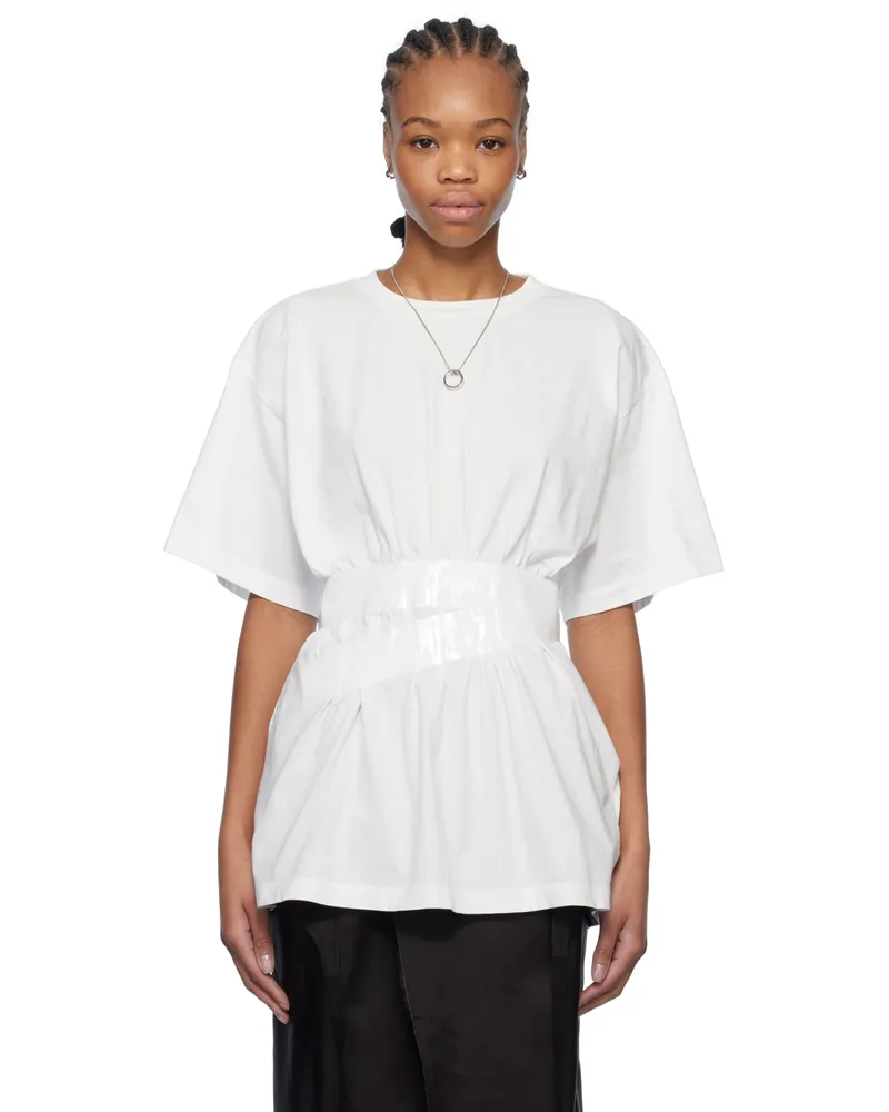 Maison Margiela White Taped Jersey T-shirt 101