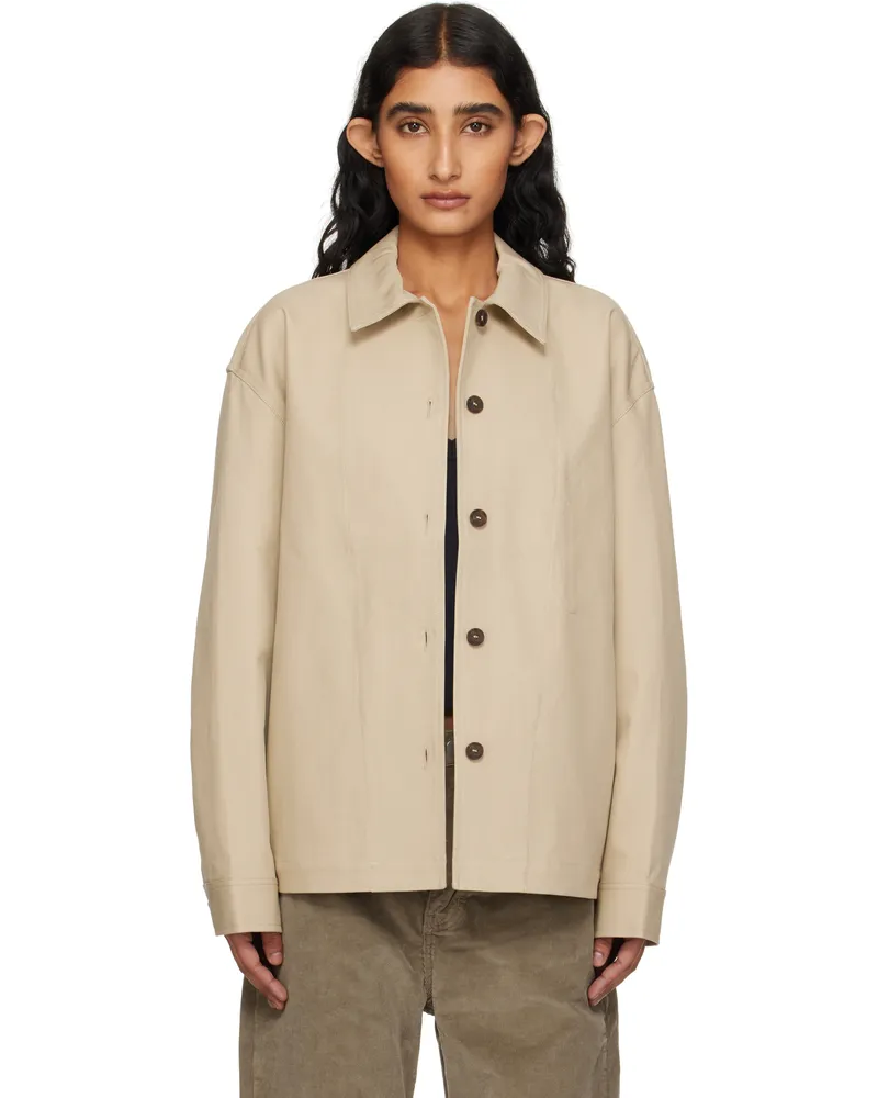 Studio Nicholson Beige Harron Jacket Sand