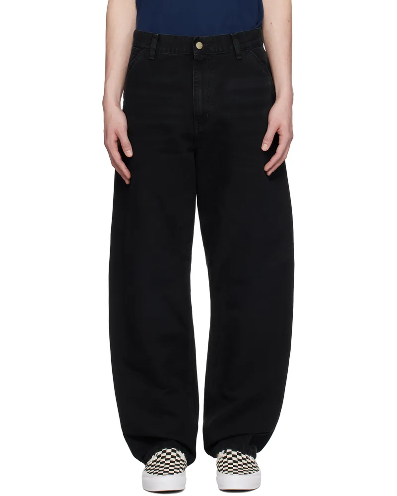 Carhartt WIP Black Single Knee Trousers 894o