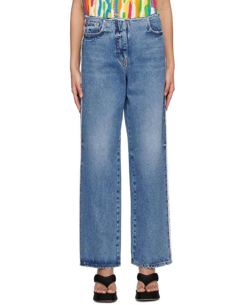 MSGM Blue Distressed Jeans 88