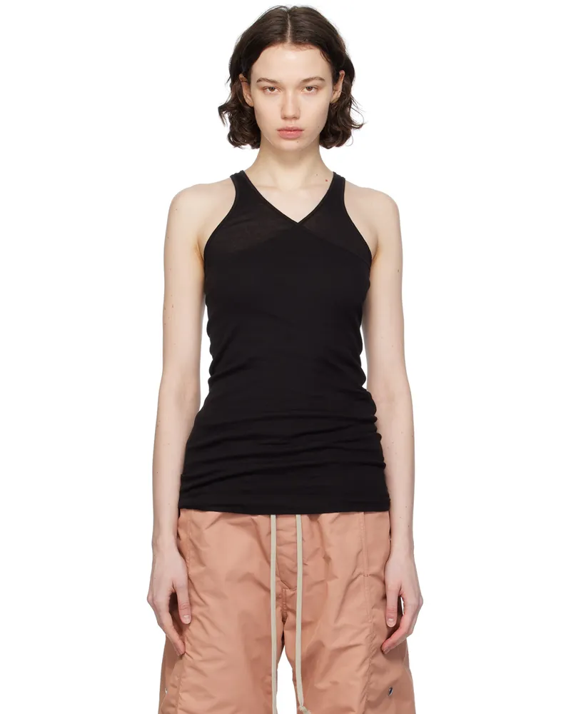 DRKSHDW by Rick Owens Black Double Ziggy Banana Tank Top 09