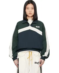 RHUDE Navy Motorsport Track Jacket Navy