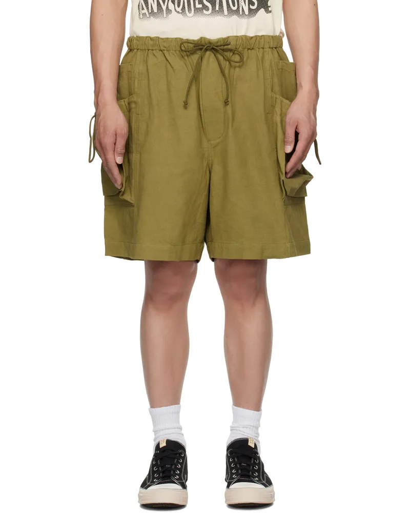 STORY mfg. Green Salt Shorts Olive