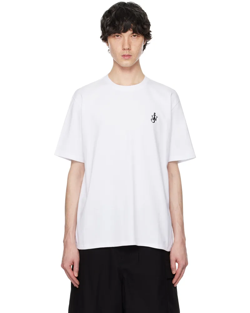 J.W.Anderson White Anchor Logo T-shirt 001