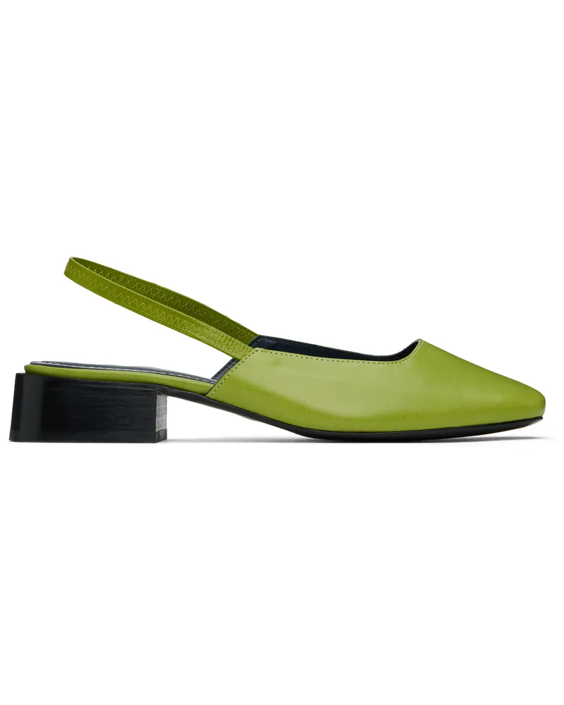 NICOLE SALDAÑA Green Paz Heels Green