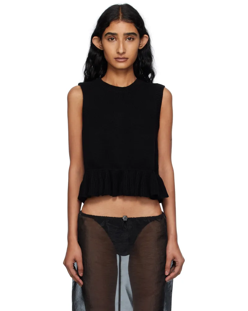 Cecilie Bahnsen Black Bill Vest Black