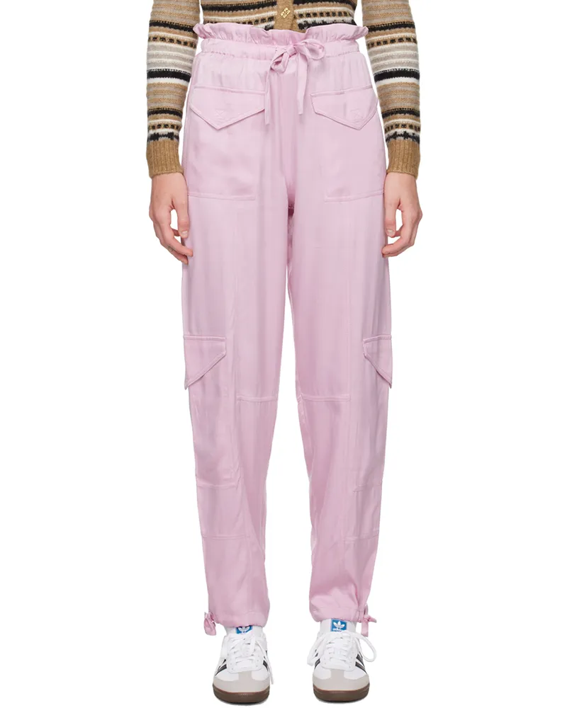 Ganni Pink Washed Trousers 038