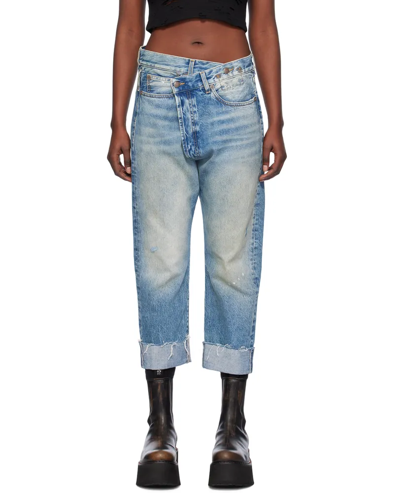 R13 Blue Crossover Jeans Jasper