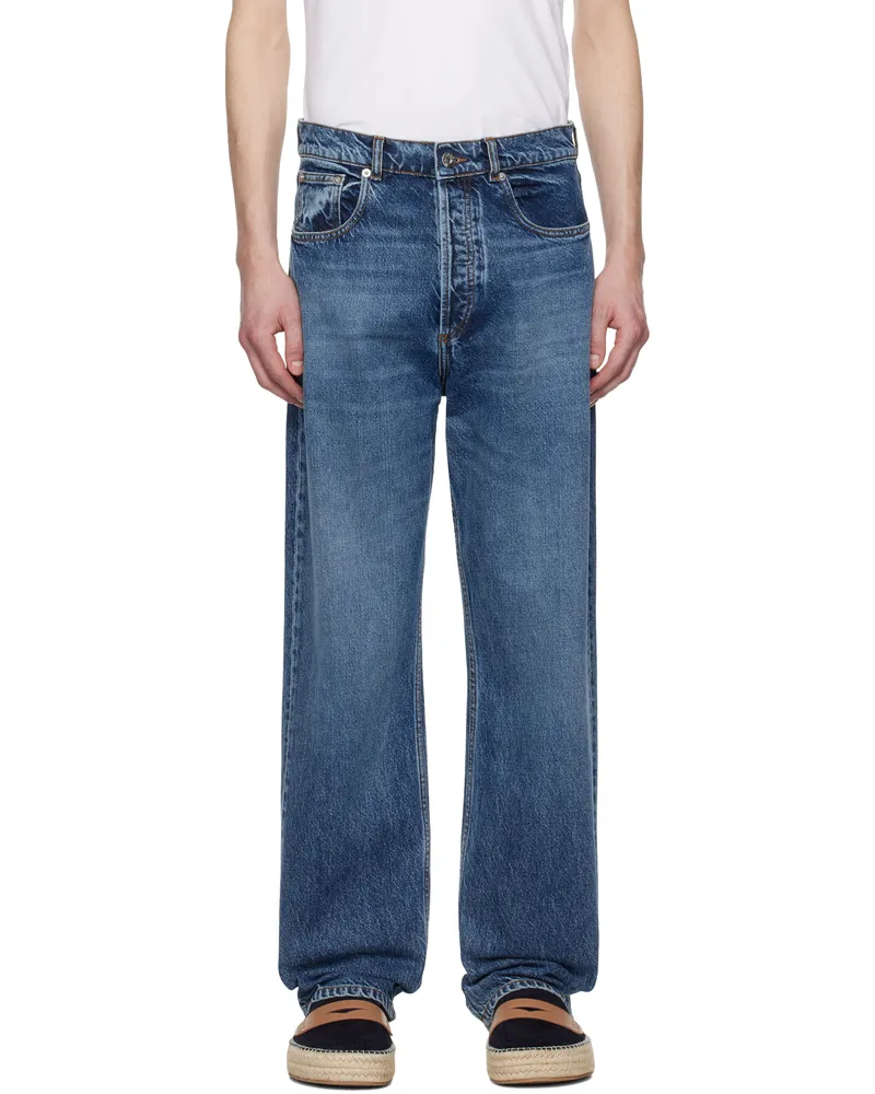 J.W.Anderson Blue Straight Leg Jeans 172