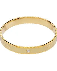 Marc Jacobs Gold & White 'The Medallion' Cuff Bracelet Cream