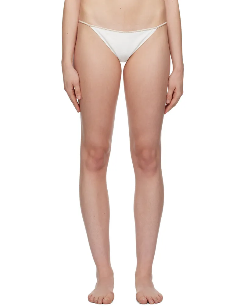 La Perla White Signature Bikini Bottom 101