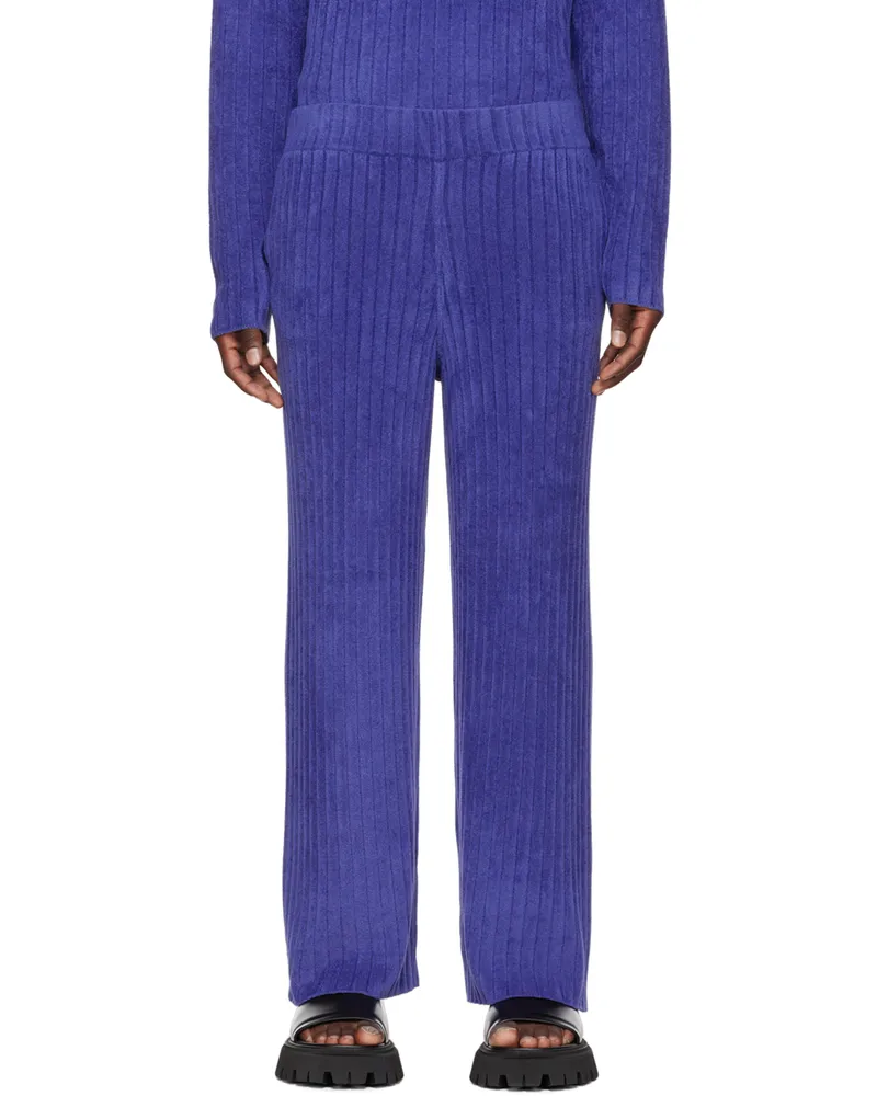 Dion Lee Blue Blueprint Trousers Blueprint