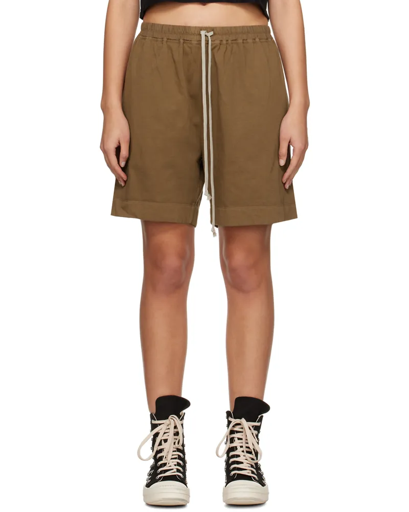 DRKSHDW by Rick Owens Brown Boxers Shorts 44