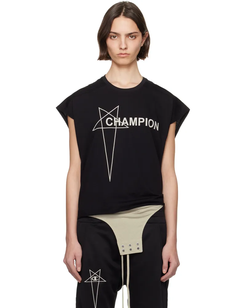 Rick Owens Black Champion Edition Micro Tatlin Tank Top 09