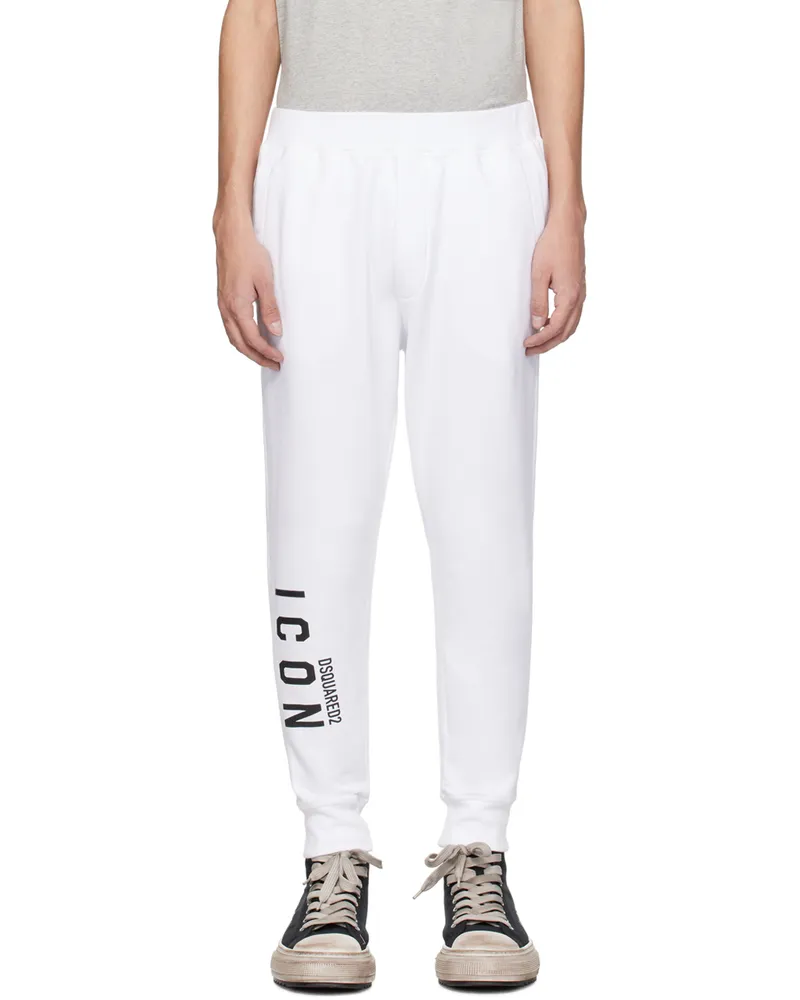 Dsquared2 White 'Icon' Ski Sweatpants 966