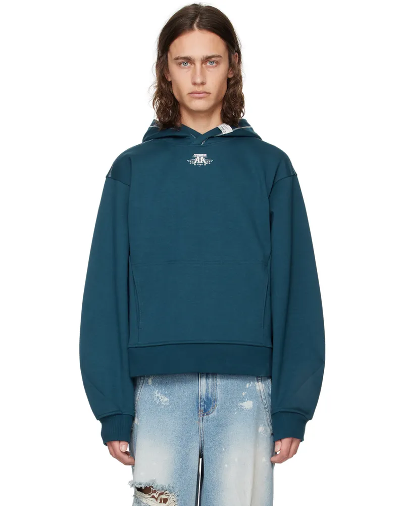 Adererror Blue Nolc Hoodie Turquoise