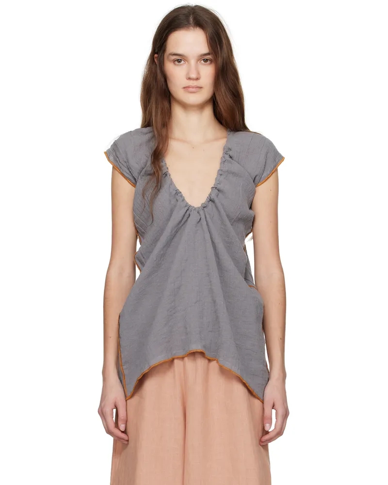 Baserange Gray Max Blouse Bayon