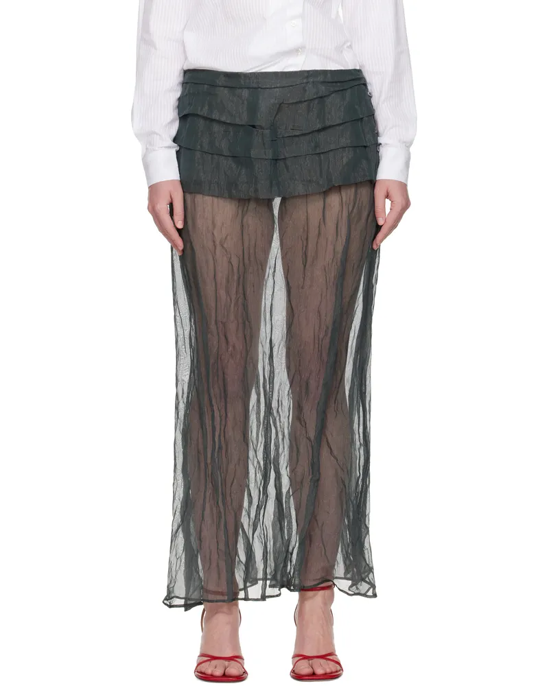 Paloma Wool Gray Mae Maxi Skirt 209