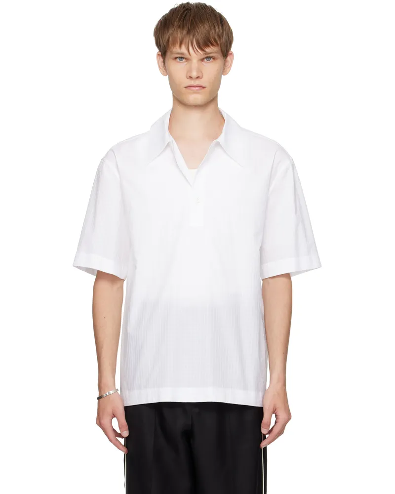 Jil Sander White Cotton Polo 100