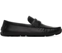 Black Signature Coin Driver Loafers