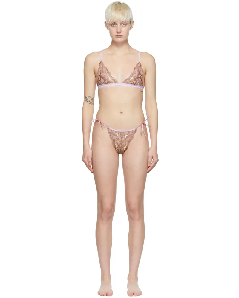 Ichiyo SSENSE Exclusive Brown Bra Set Chocolate