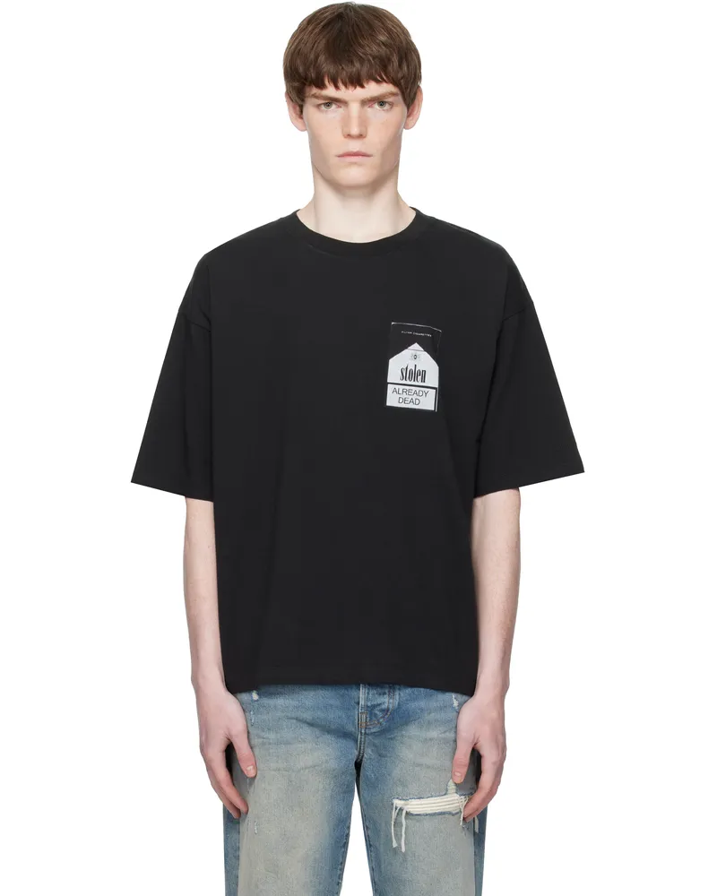Stolen Girlfriends Club Black 'Dead Glamorous' T-shirt Washed
