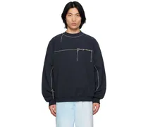 Navy Le Raphia 'Le Sweatshirt Fio' Sweatshirt
