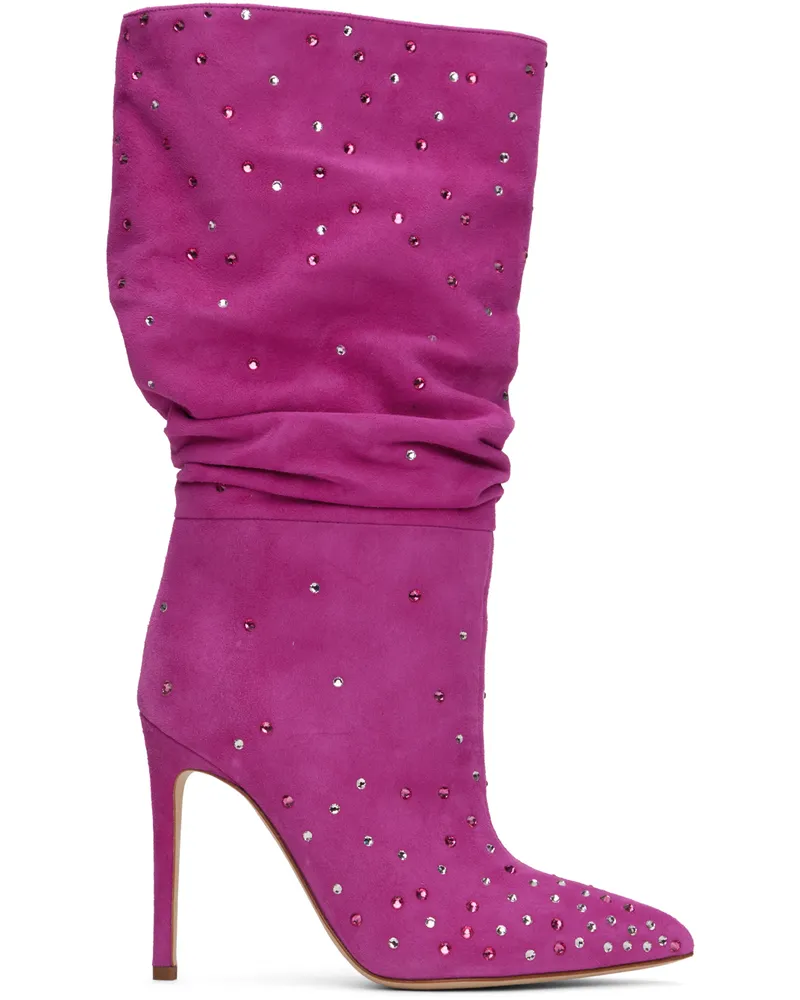 Paris Texas Pink Holly Slouchy Boots Pink