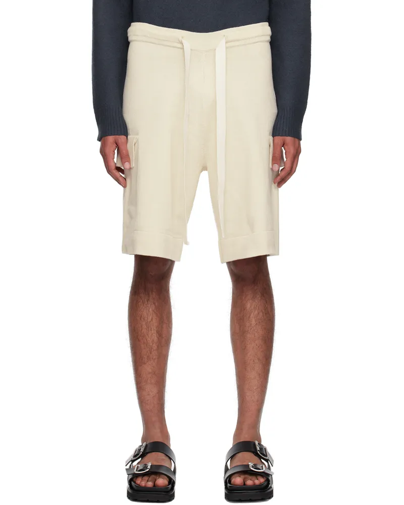 Jil Sander Beige Drawstring Shorts 108