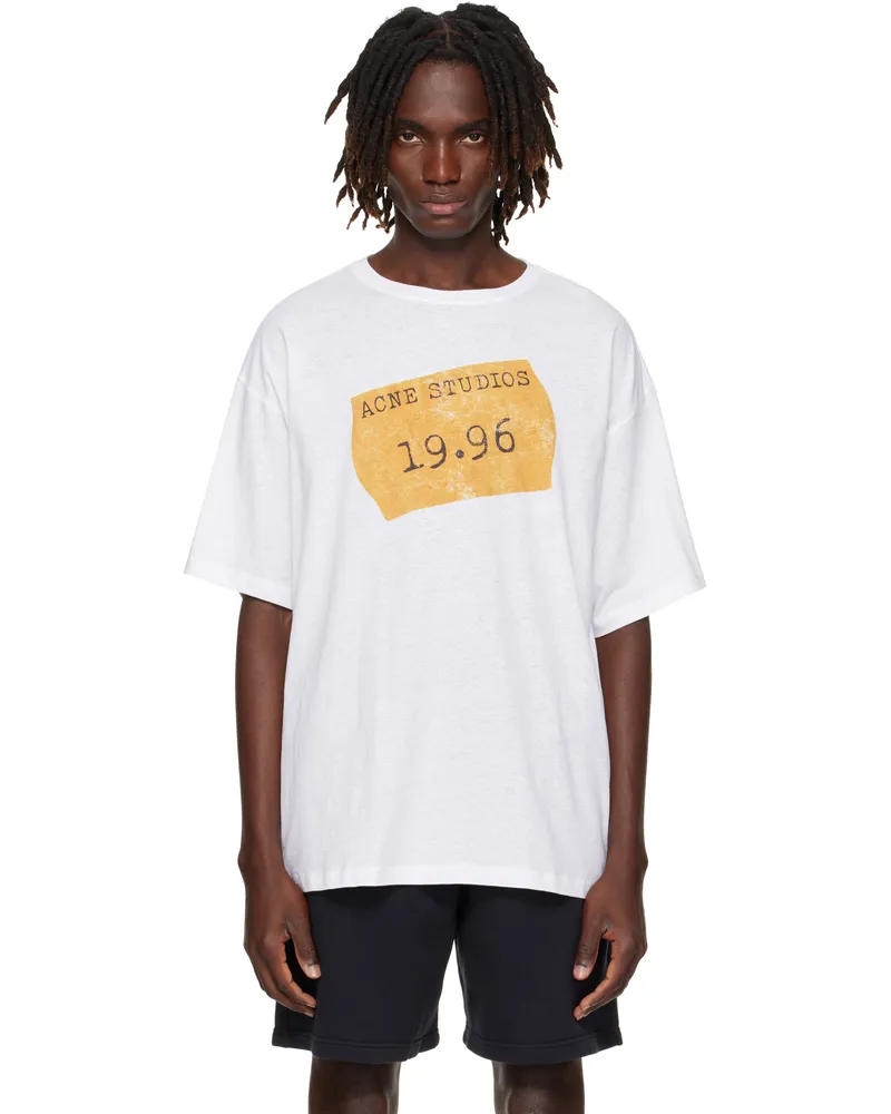 Acne Studios White Logo T-shirt 183