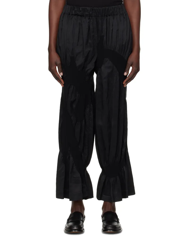 Issey Miyake Black Vigor Muted Trousers 15