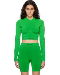 Amiri Green Jacquard Top Fern