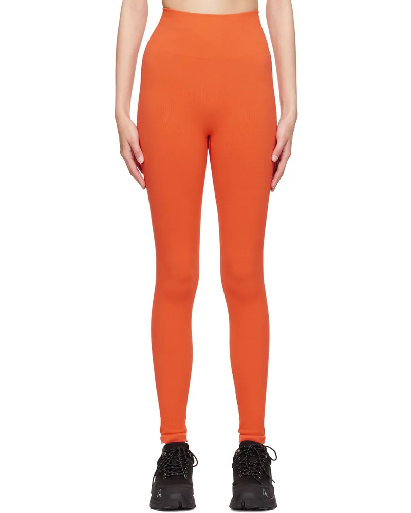 OTTI Orange Biodegradable Nylon Sport Leggings R100