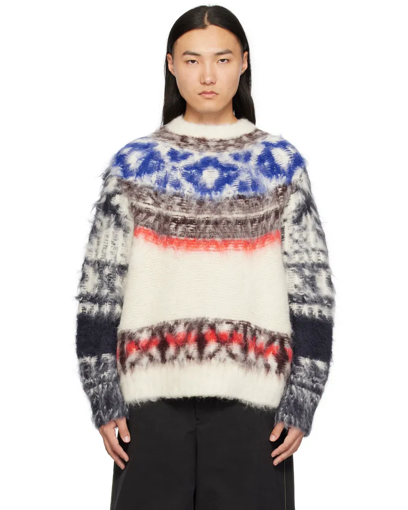 Sacai Off-White Graphic Sweater 160